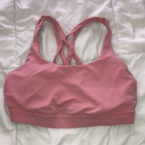 Pink energy sports bra size 6